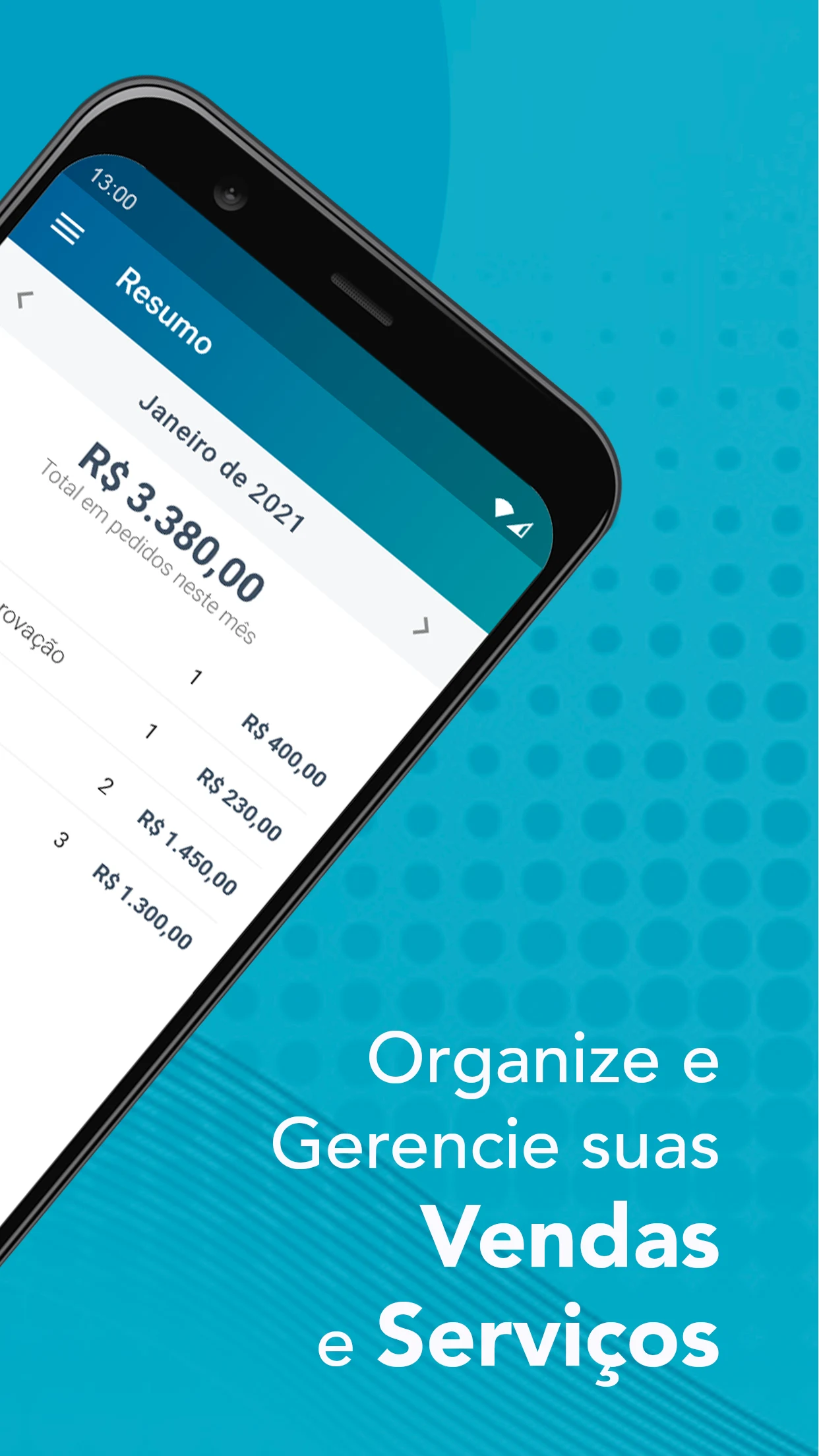Orçamento de Serviços e Vendas screenshot